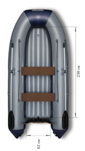 Лодка ПВХ Флагман 330 U НДНД надувная под мотор